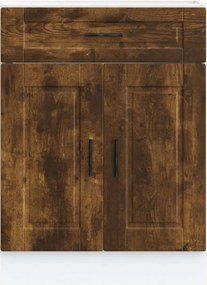 vidaXL ντουλάπι βάσης κουζίνας Porto Καπνιστή βελανιδιά