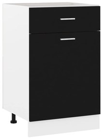 vidaXL Ντουλάπι με Συρτάρια "Lyon" Μαύρο 50x46x81,5 εκ. από Τεχνητό Ξύλο