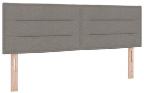 vidaXL Κρεβάτι Box Spring  με Στρώμα, Ταουπέ, 140 x 190 cm, Υφασμάτινο