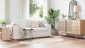 vidaXL Χαλί "HUARTE" κοντό μαλλί, μαλακό και πλενόμενο, κρεμ 100x200 εκ.