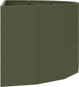 vidaXL Γλάστρα Ελιά Πράσινη 120 x 60 x 50 εκ. Ατσάλι