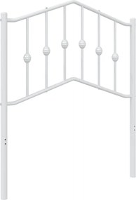 vidaXL Ανταλλακτικό κεφαλάρι Λευκό 75 εκ. Μεταλλικό