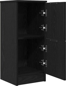 vidaXL Πλαϊνό γραφείο Μαύρη Οξυά 30 x 30 x 70 εκ. Επεξεργασμένο ξύλο