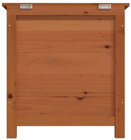 vidaXL Κουτί Μαξιλαριών Εξ. Χώρου Καφέ 50x50x56 εκ. Μασίφ Ξύλο Ελάτης
