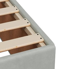 ΚΡΕΒΑΤΙ BOXSPRING ΜΕ ΣΤΡΩΜΑ ΑΝΟΙΧΤΟ ΓΚΡΙ 140X200 ΕΚ. ΒΕΛΟΥΔΙΝΟ 3290942