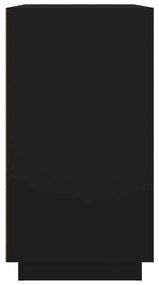 Ντουλάπι Μαύρο 80 x 34 x 75 εκ. από Επεξεργασμένο Ξύλο - Μαύρο
