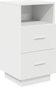 vidaXL Κομοδίνα 2 τμχ με 2 συρτάρια Λευκό 36x36x68 cm