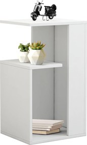 ΒΟΗΘΗΤΙΚΟ ΤΡΑΠΕΖΙ DAWN ΜΕΛΑΜΙΝΗΣ ΛΕΥΚΟ 35X29,5X60Yεκ.HM8880.11