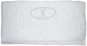 Πετσέτα μονόγραμμα Προσώπου 50x100 Χ Λευκό Viopros