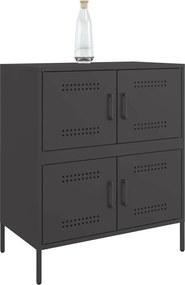 vidaXL Ντουλάπι Μαύρο 68x39x79 εκ. από Ατσάλι