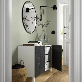 BESTÅ σύνθεση αποθήκευσης με πόρτες, 120x42x74 cm 494.214.38
