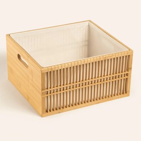 Stewehome Φυστικό καλάθι από μπαμπού Πολύχρωμο 38x33 cm