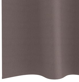 vidaXL Κουρτίνες 2 pcs Σκούρο καφέ Σκούρο καφέ 225 x 140 εκ.