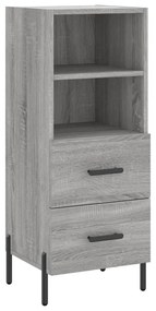 vidaXL Ντουλάπι Γκρι Sonoma 34,5x34x90 εκ. από Επεξεργασμένο Ξύλο