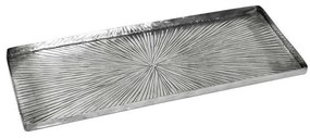 Δίσκος Σερβιρίσματος  Αλουμινίου Pandora Ορθογώνιος Step Γραμμωτός LAK221K4 31x14cm Silver Espiel Αλουμίνιο