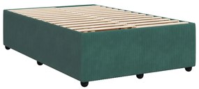 ΚΡΕΒΑΤΙ BOXSPRING ΜΕ ΣΤΡΩΜΑ ΣΚΟΥΡΟ ΠΡΑΣΙΝΟ 120X190ΕΚ. ΒΕΛΟΥΔΙΝΟ 3290001