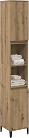 vidaXL Ντουλάπι μπάνιου Δρυς τεχνίτης 30x30x190 cm Κατασκευασμένο ξύλο