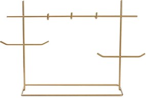Βάση Κοσμημάτων 498HFT1207 31x13x29cm Gold Aberto Design Metal
