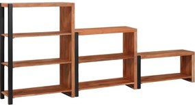 vidaXL Ράφι Βιβλίων 6 επιπέδων 3 τμχ. 80 x 30 x 110 εκ Καφέ