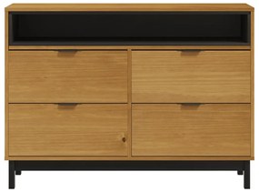 vidaXL Συρταριέρα FLAM 110 x 40 x 80 εκ. από Μασίφ Ξύλο Πεύκου