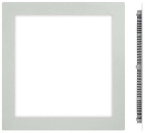 Panel Led Χωνευτό VK/04018/G/C 24x24x1,5cm Led 1920Lm 24w 4000K Grey VKLed Τετράγωνο
