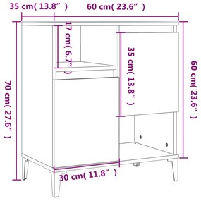 ΝΤΟΥΛΑΠΙ ΜΑΥΡΟ 60X35X70 ΕΚ. ΑΠΟ ΕΠΕΞΕΡΓΑΣΜΕΝΟ ΞΥΛΟ 821149