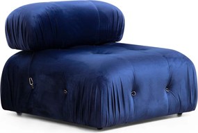 Corner Sofa Bubble Velvet Blue L1-O1-1R-PUF Velvet Blue