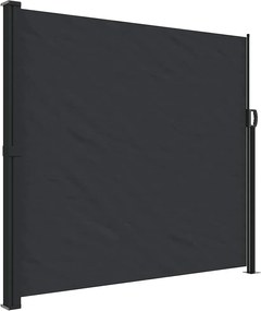 vidaXL Σκίαστρο Πλαϊνό Συρόμενο Μαύρο 180 x 500 εκ.
