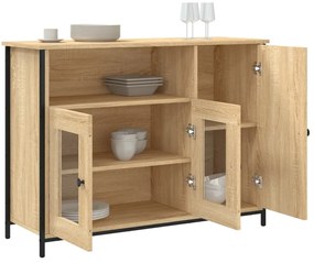vidaXL Ντουλάπι Sonoma Δρυς 100 x 35 x 75 εκ. από Επεξεργασμένο Ξύλο