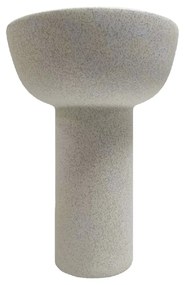 ΕΠΙΤΡΑΠΕΖΙΟ ΚΕΡΑΜΙΚΟ ΔΙΑΚΟΣΜΗΤΙΚΟ ELENDIL HM4602.01 ΥΠΟΛΕΥΚΟ ΚΡΥΣΤΑΛΛΙΚΟ Φ23x32Υ εκ.