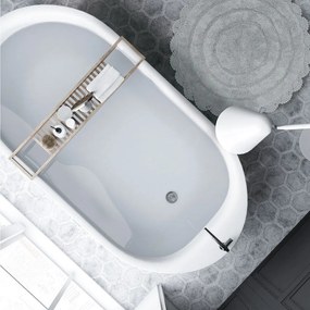 Ταπέτο Μπάνιου 0632 Grey Das Home 60X60 100% Βαμβάκι