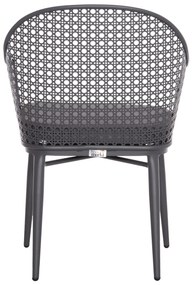 Καρέκλα - Πολυθρόνα OREGO C6268.01 Σκούρο Γκρί Αλουμινίου με Μαξιλάρι 56x59x81Υεκ. 56x59x81 εκ.