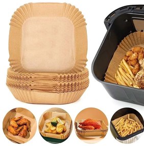 Αντικολλητικό Χαρτί για Air Fryer 20*20*4.5cm 50τμχ - Air fryer pad paper 50pcs 338761