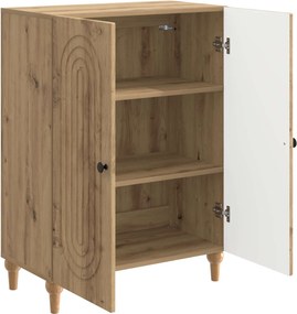 vidaXL Πλαϊνό γραφείο Artisan Δρυς 66 x 34,5 x 90 εκ