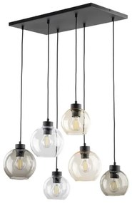 Κρεμαστό Φωτιστικό Οροφής 6xE27 15W IP20 Μαύρο Cubus 2164 TK Lighting-2164-Μαύρο 2164