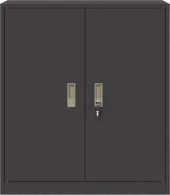 vidaXL Ντουλάπι αποθήκευσης Μαύρο 80 x 40 x 90 εκ Ατσάλι