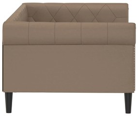 Καναπές Κρεβάτι Καπουτσίνο 80 x 200 εκ. από Συνθετικό Δέρμα - Καφέ