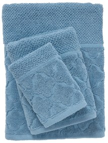 Σετ Πετσέτες 3τμχ Polycotton Best 0789 Μπλε Das Home