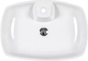 Amorgos White Matt 60x43 - Επιτραπέζιος νιπτήρας