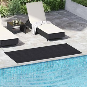 vidaXL Μάτ δαπέδου Μαύρο 1 x 2 m Λάστιχο
