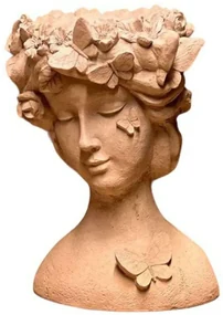 Βάζο Butterfly 963DNL1137 43x32x32cm Cream Aberto Design Πολυέστερ