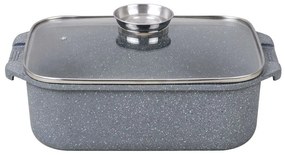 Γάστρα Αντικολλητική Ορθογώνια XB60535000 34,5x24,5x10,2cm Grey Max Home Aluminium