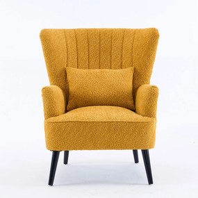 Πολυθρόνα Μπουκλέ (79x76.5x95.5) Spitishop Embrace Yellow