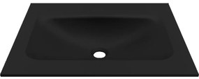 Karag BDVIV060BK46 Anim Επικαθήμενος Νιπτήρας Πορσελάνης 60.5x46.5x12cm Black