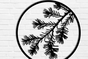 Σετ των 2 Intra απο ξύλο plywood 3mm-4mm πάχος Branch Metal Wall Art, Branch Δίασταση 40x40 cm INTRAFABR-119072841