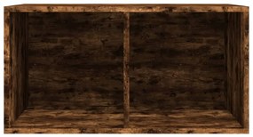 vidaXL Έπιπλο Δίσκων Βινυλίου Καπνιστή Δρυς 71x34x36 εκ. Επεξεργ. Ξύλο