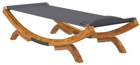 vidaXL Ξαπλώστρα Εξ. Χώρου Ανθρ. 100x188,5x44 εκ. Μασίφ Λυγισμένο Ξύλο
