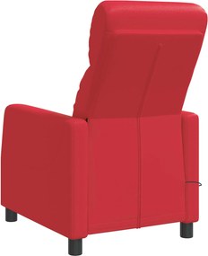 vidaXL Κάθισμα μασάζ Κόκκινο Τεχνητό Δέρμα