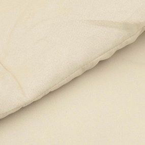 vidaXL Χειμερινό Παπλωματοθήκη 155 x 220 cm Χειμώνας Κρεμ Αναπνεύσιμο