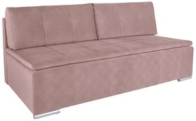 Καναπές κρεβάτι Boston 470, Αριθμός θέσεων: 4, Αποθηκευτικός χώρος, Dusty pink, 88x203x90cm, 70 kg, Πόδια: Πλαστική ύλη | Epipla1.gr